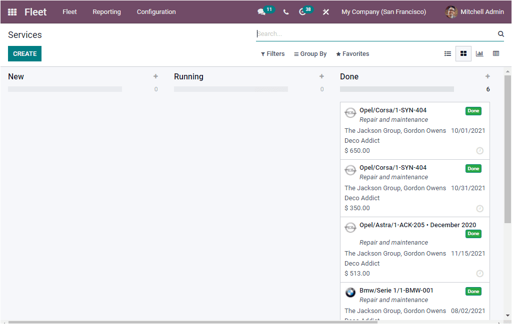 Odoo 15 Fleet Management