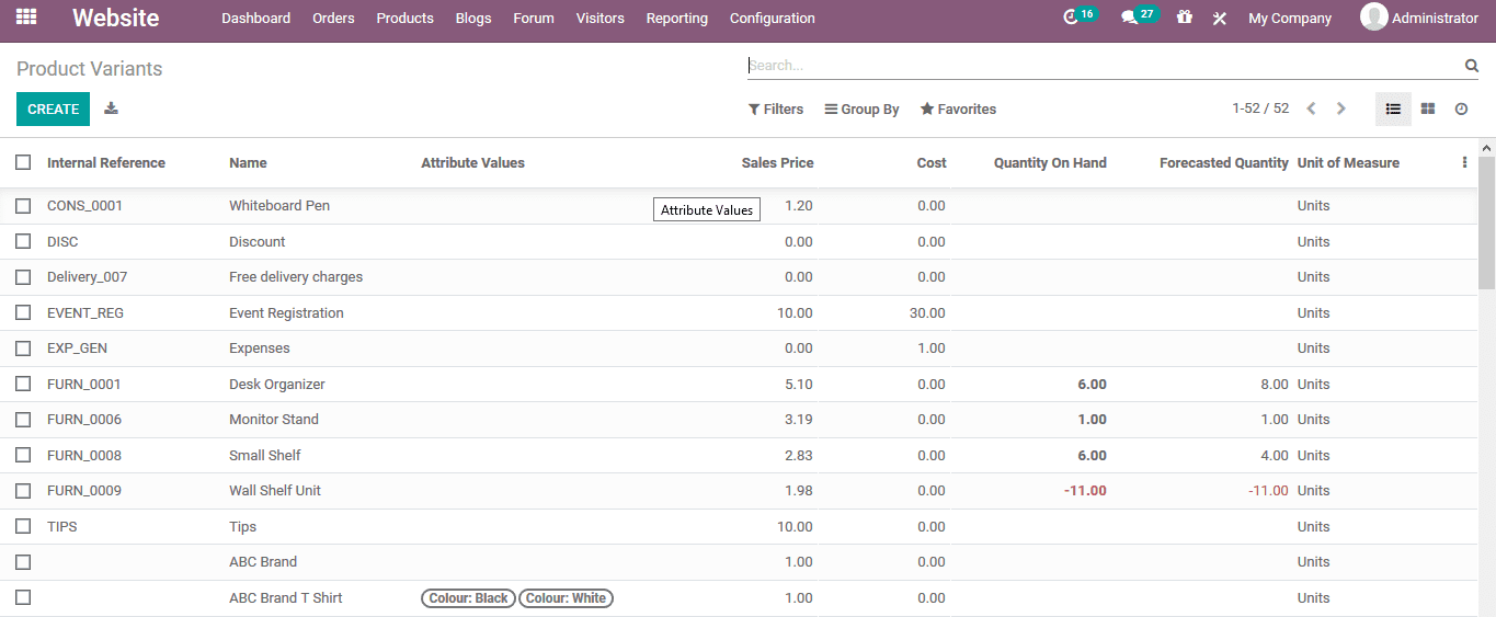 odoo-e-commerce