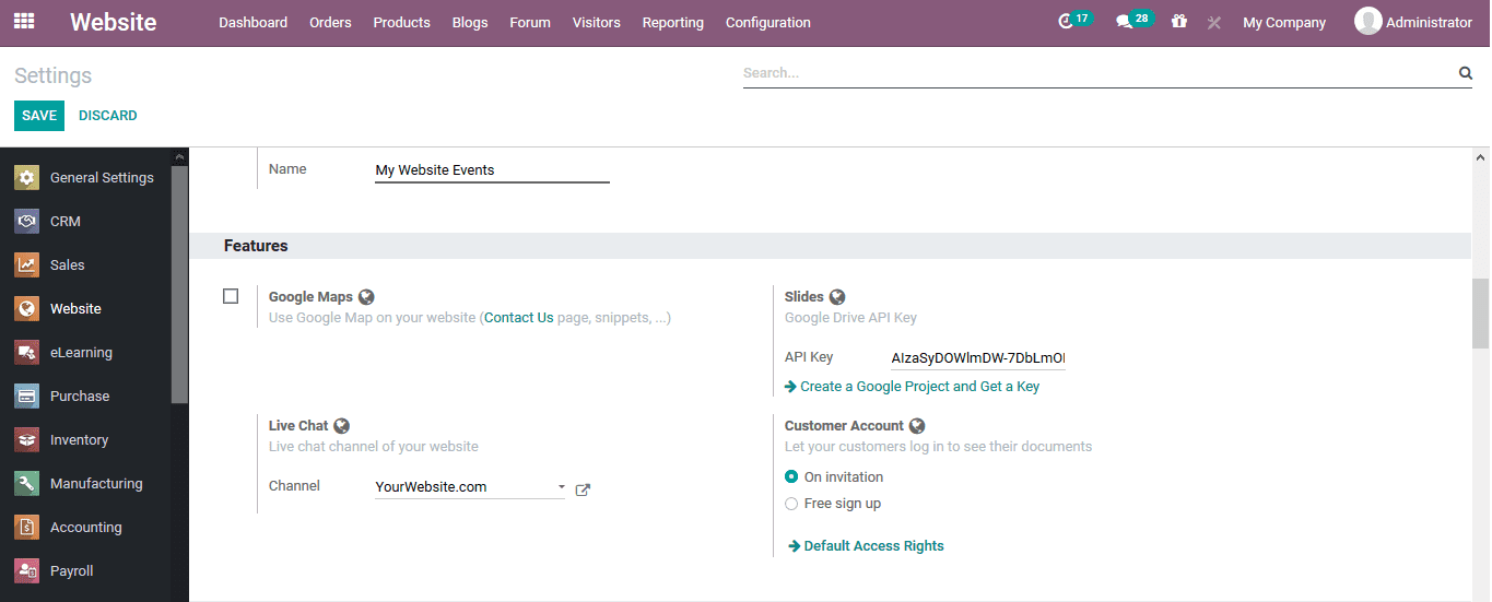 odoo-website