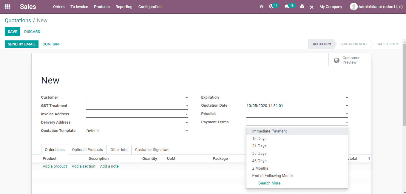 odoo-sales-invoice