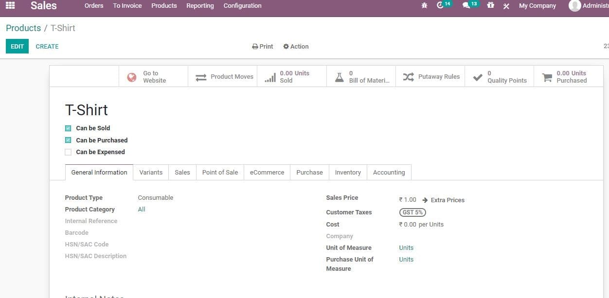 odoo-sales-invoice