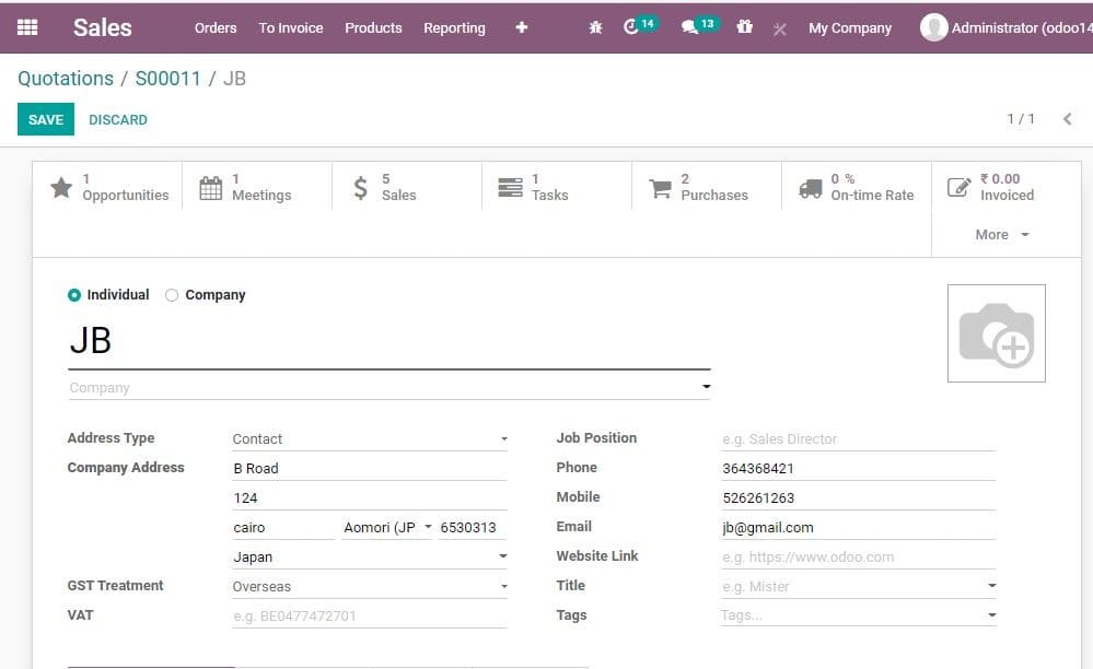 odoo-sales-invoice