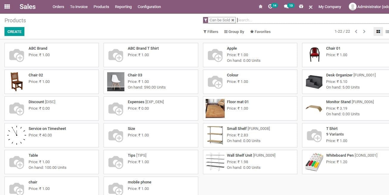 odoo-sales-invoice