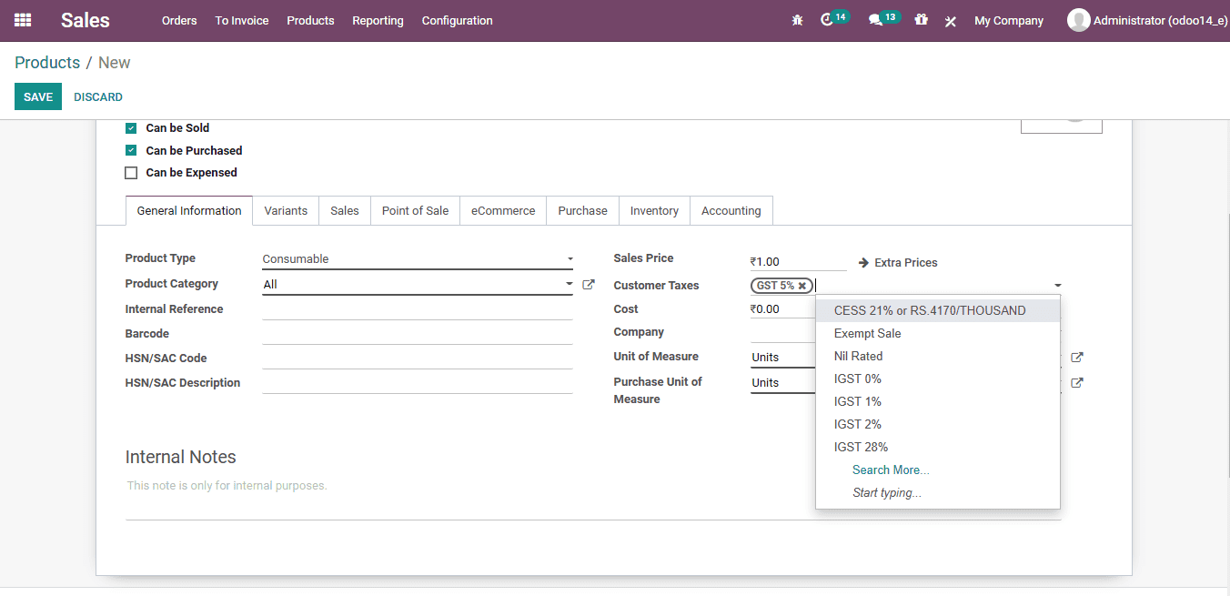 odoo-sales-invoice