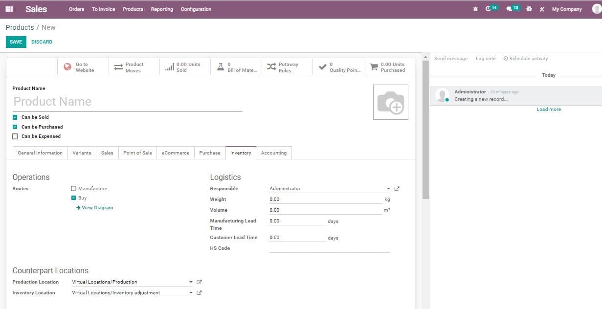 odoo-sales-invoice