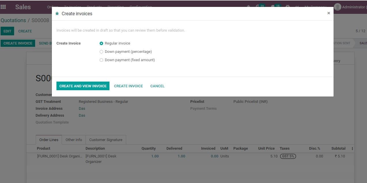 odoo-sales-invoice