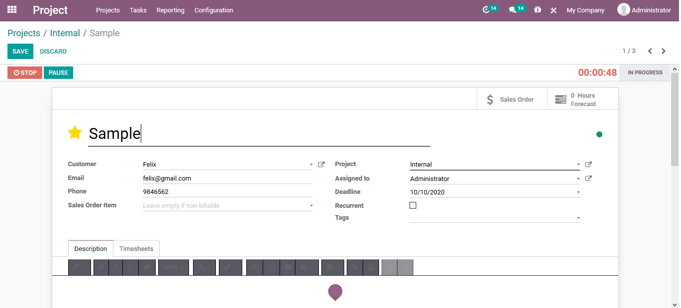 odoo-project-management