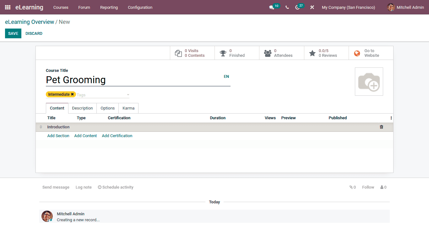 Odoo 15 eLearning 