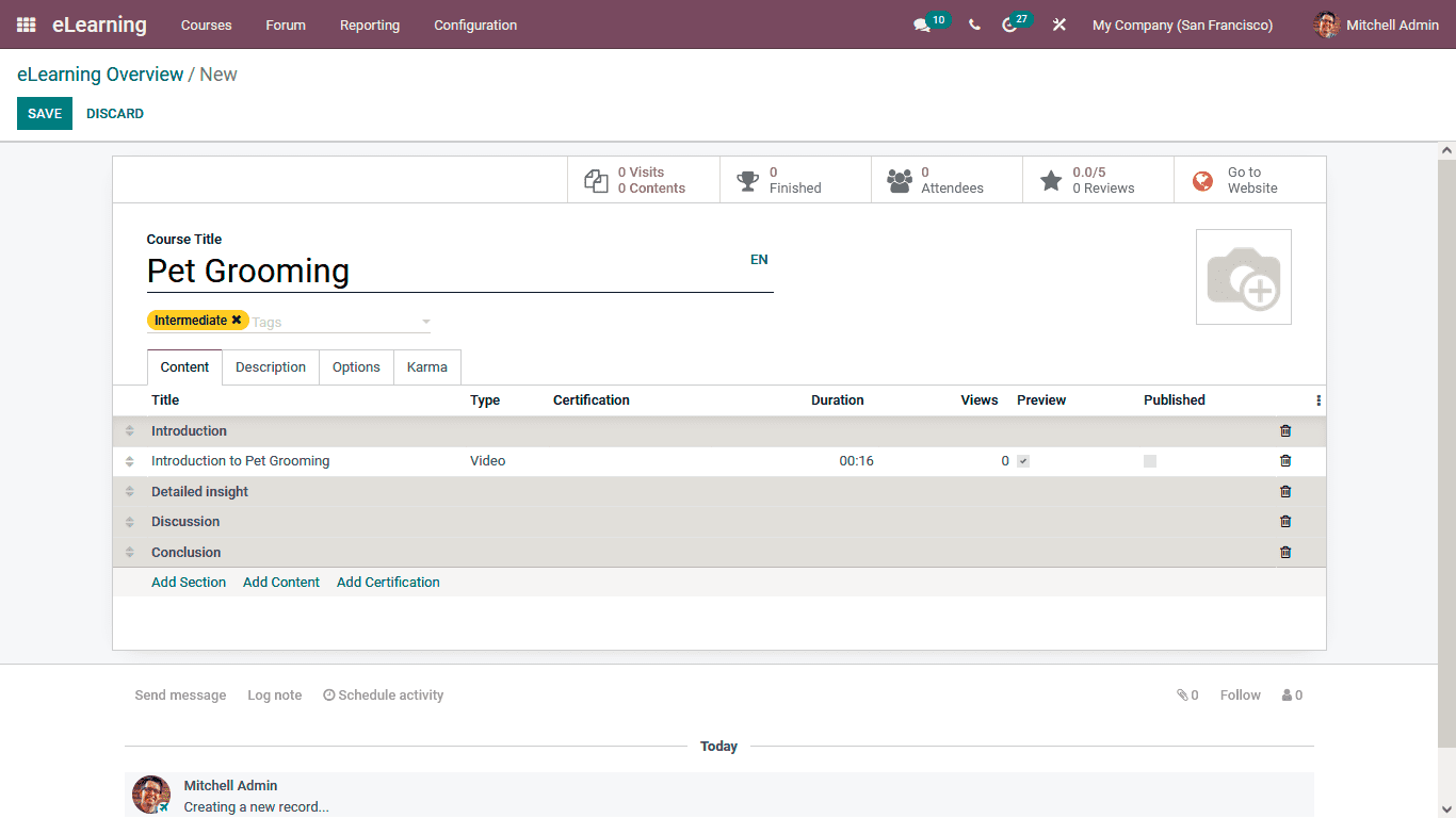 Odoo 15 eLearning 