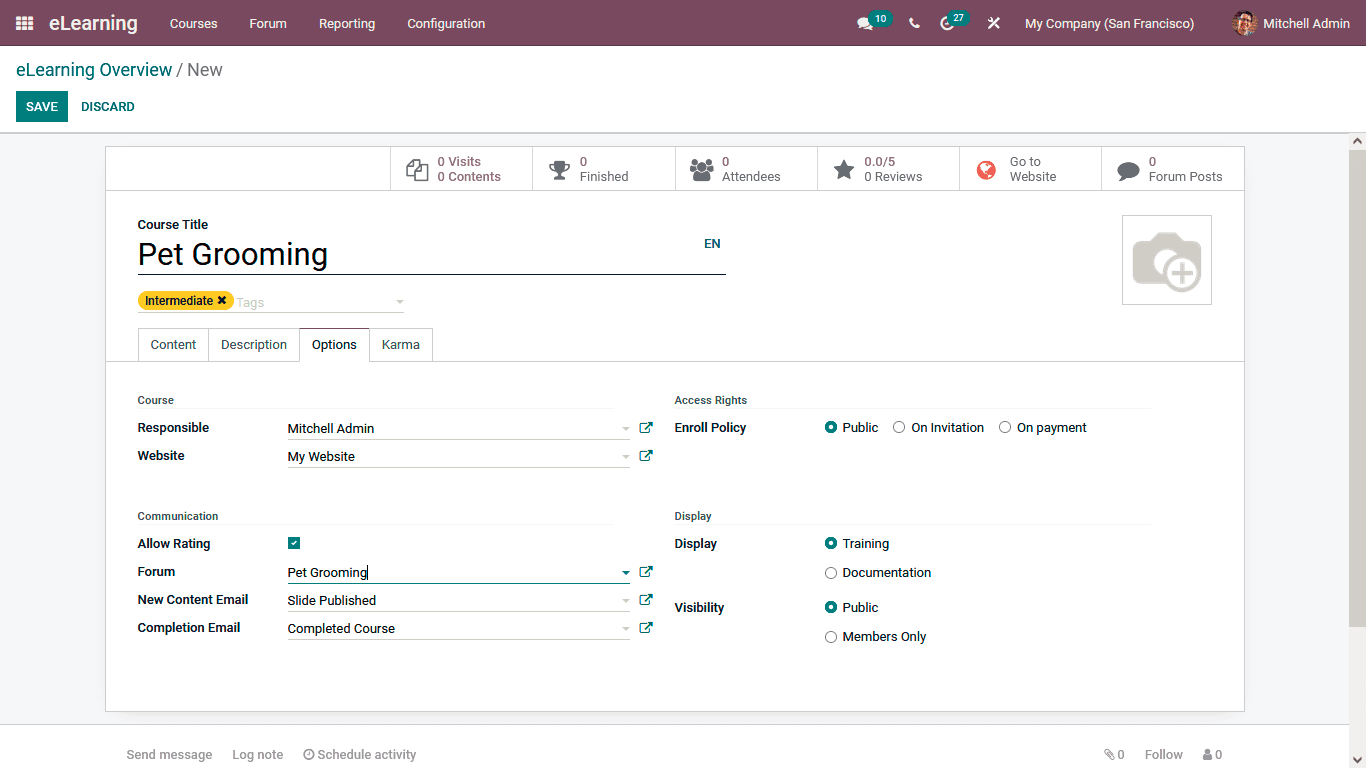 Odoo 15 eLearning 