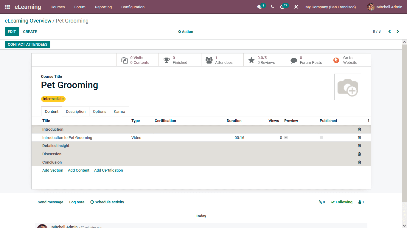 Odoo 15 eLearning 