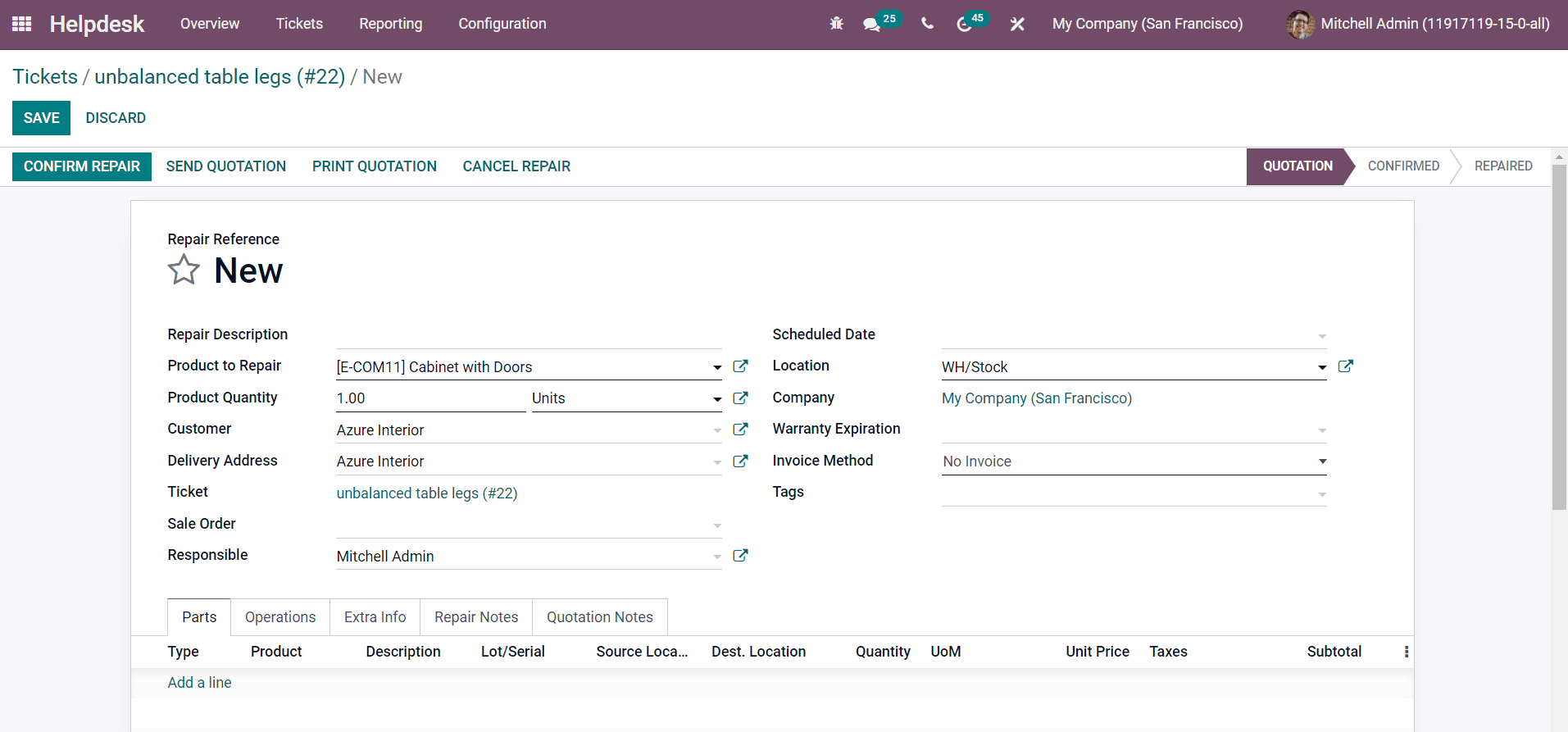 Odoo 15 Help Desk 