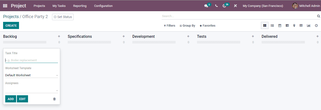 Odoo 15 Projects