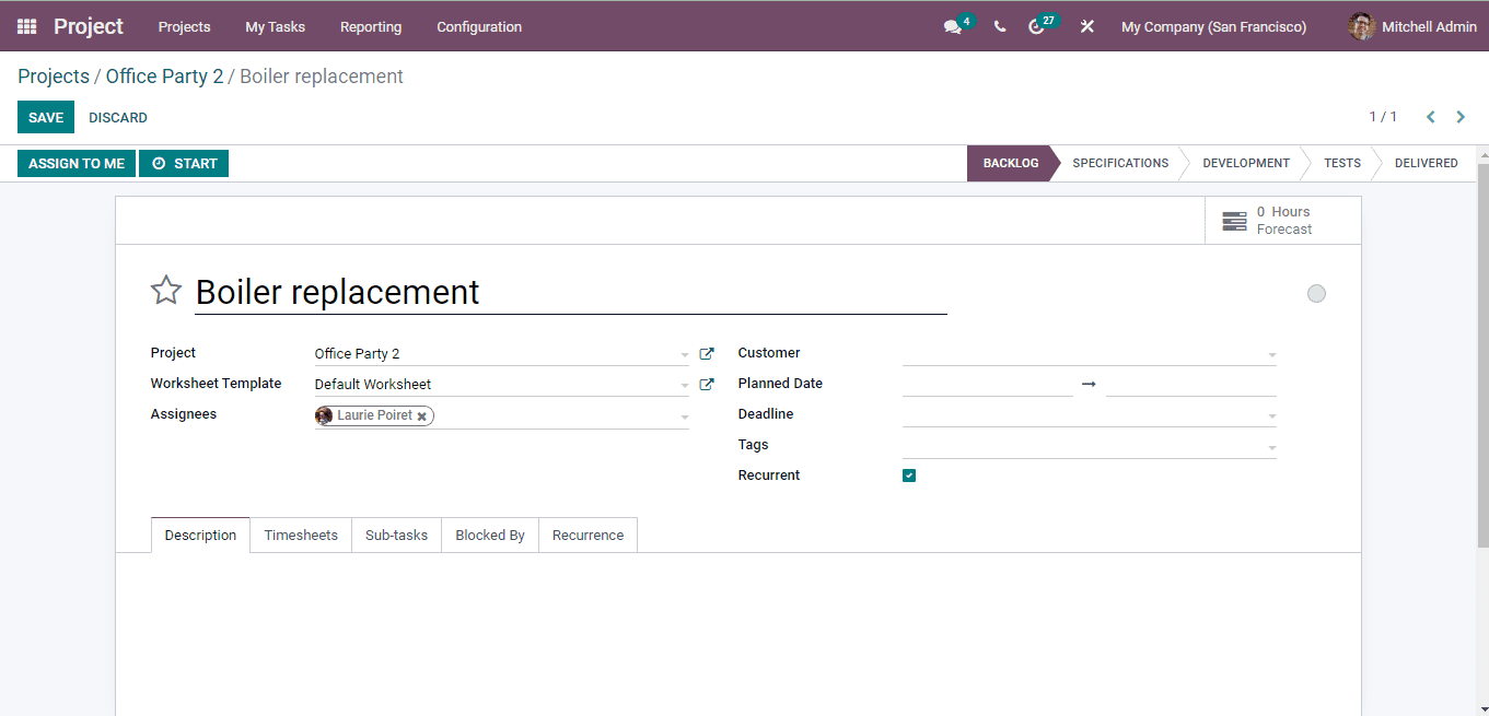 Odoo 15 Projects