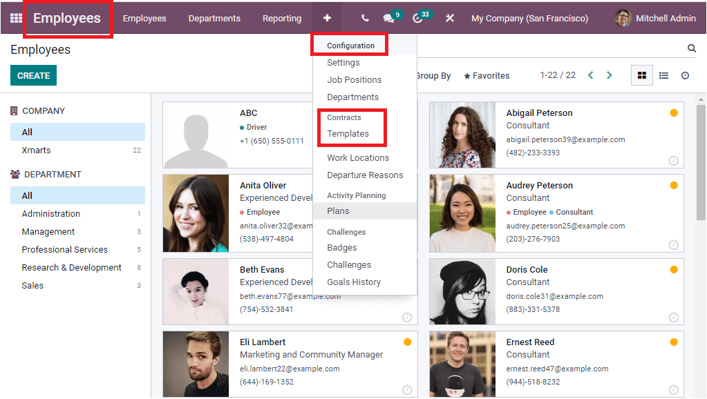 odoo-employee