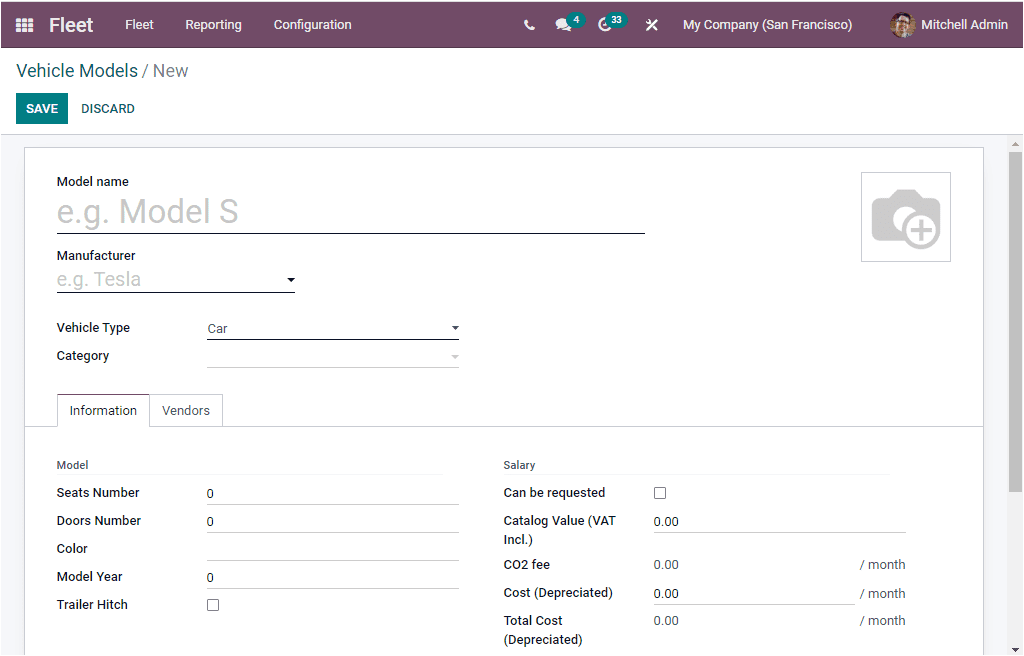 Odoo 15 Fleet Management