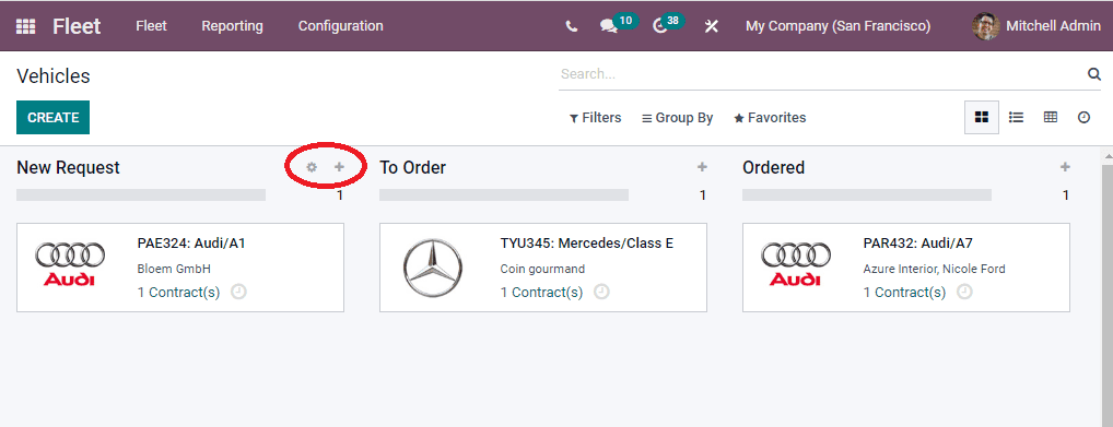 Odoo 15 Fleet Management