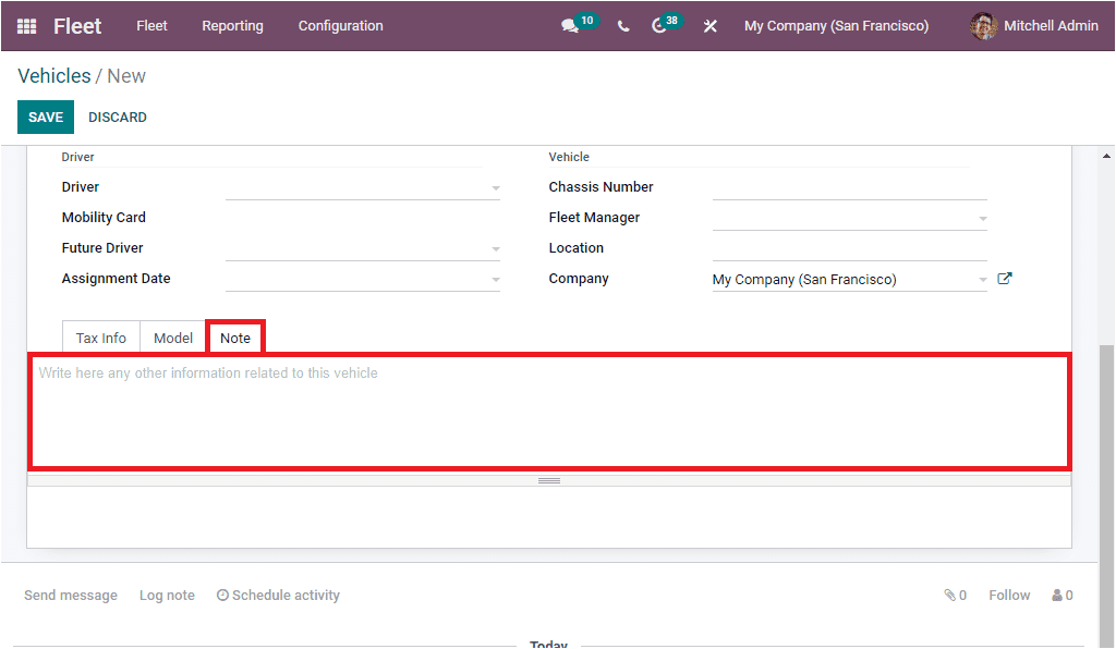 Odoo 15 Fleet Management