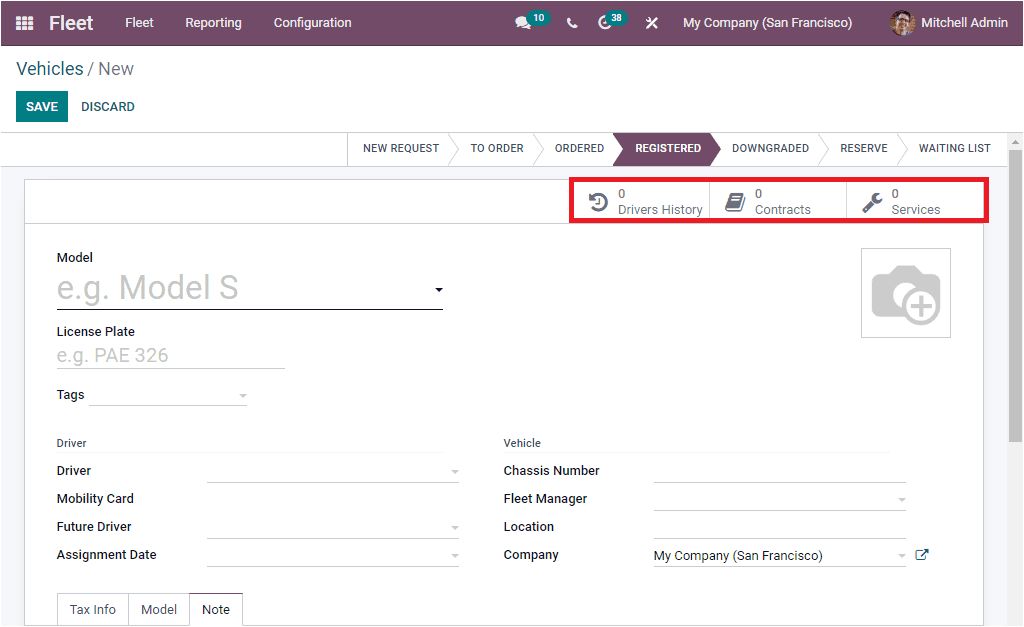 Odoo 15 Fleet Management