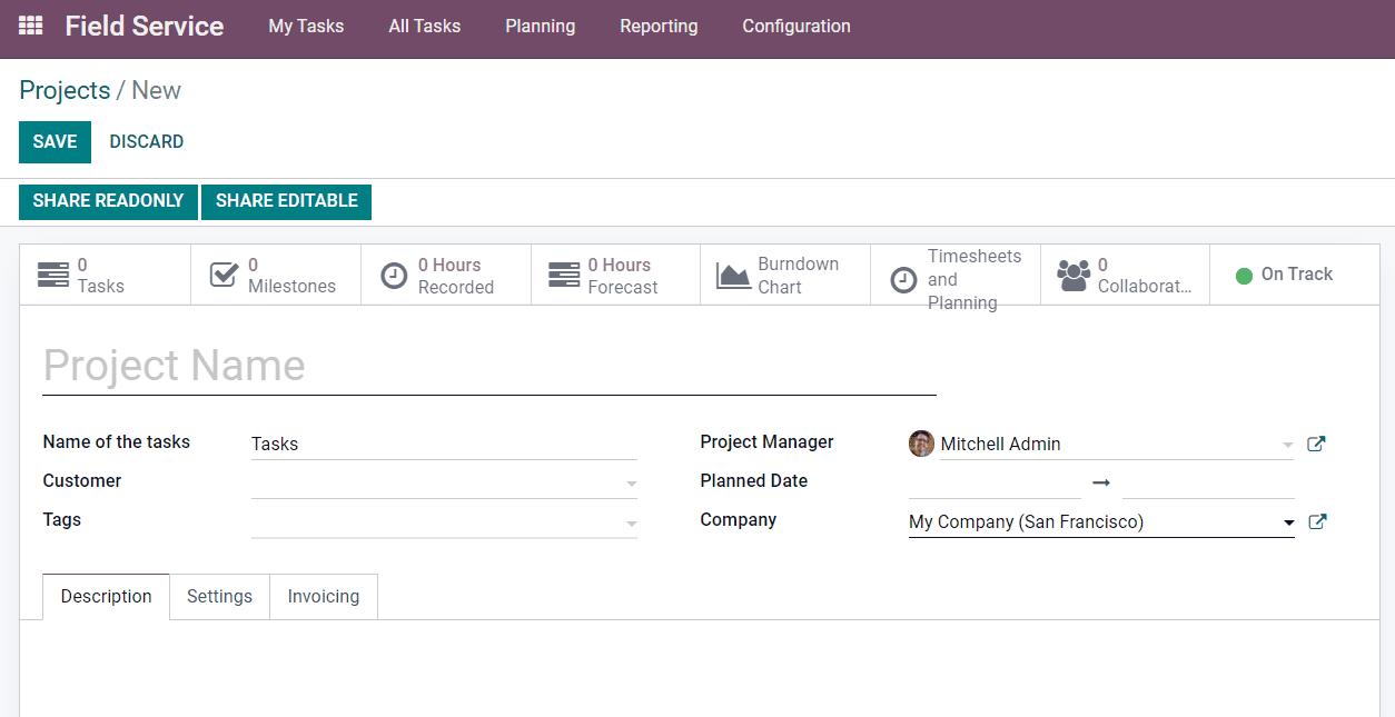 Odoo 15 Field Service