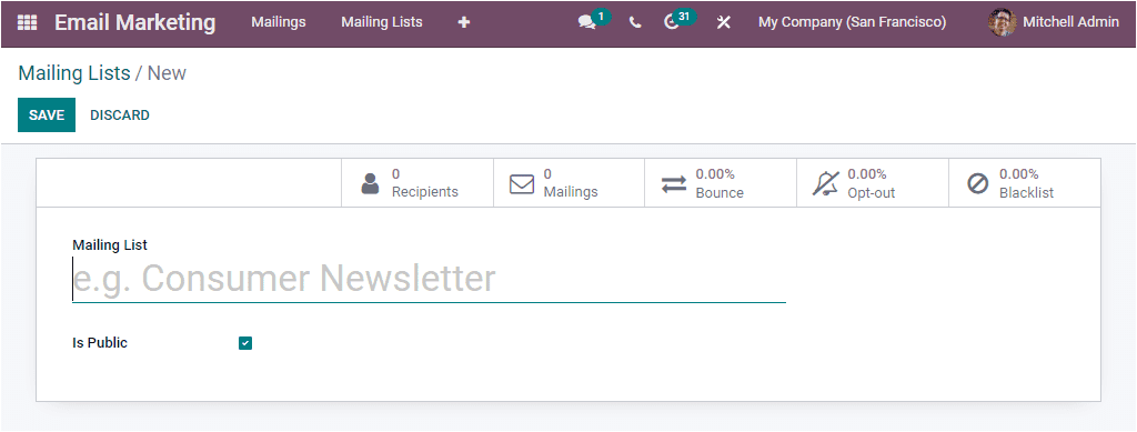 Odoo 15 Email Marketing 