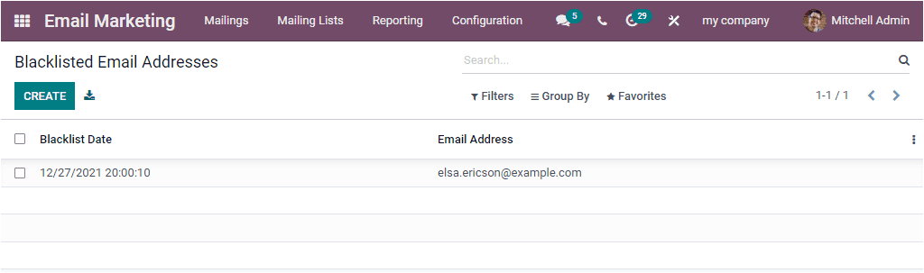 Odoo 15 Email Marketing 