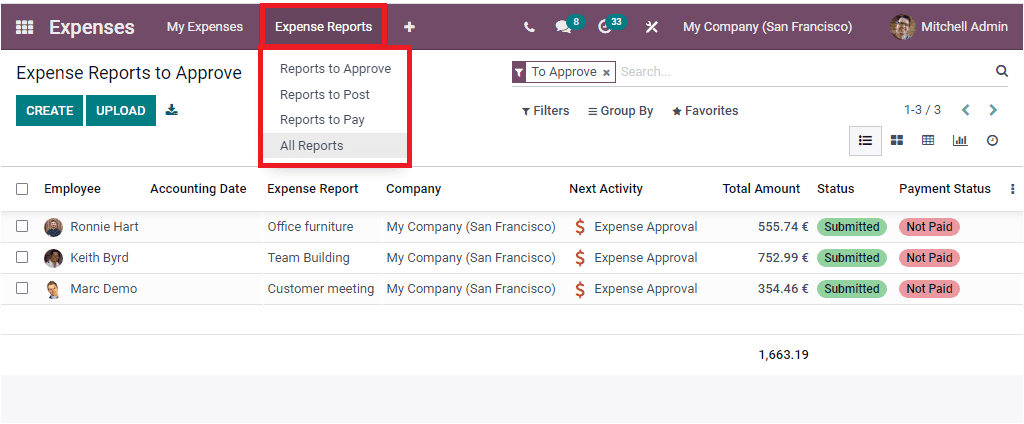 odoo 15 Expenses