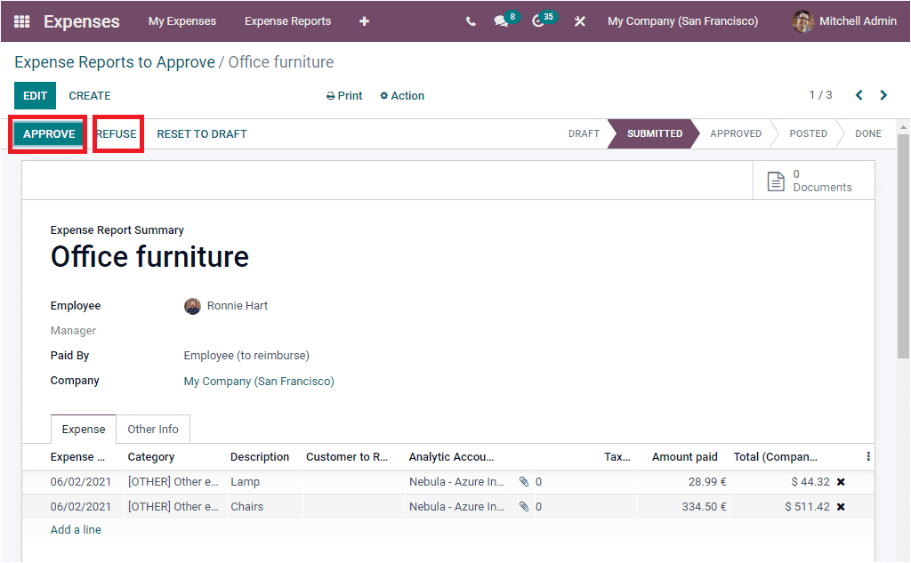 odoo 15 Expenses