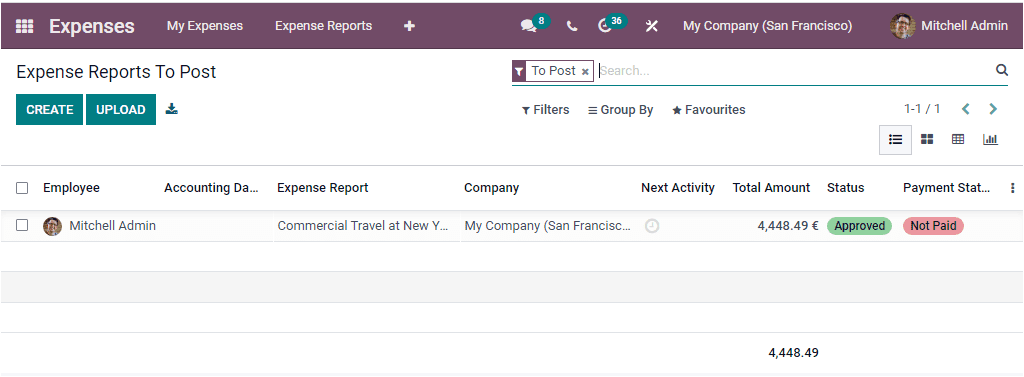 odoo 15 Expenses