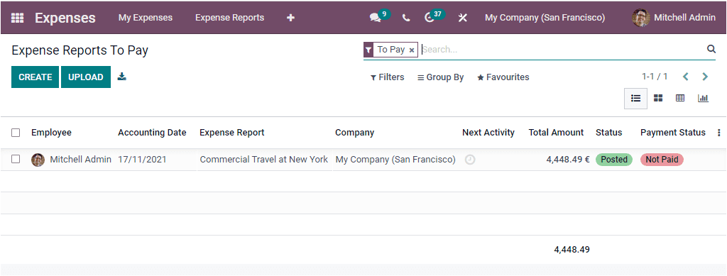 odoo 15 Expenses