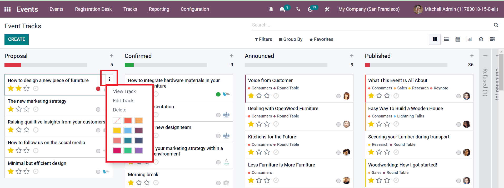 Odoo 15 Events