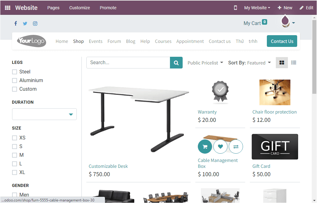 Odoo 15 Website Ecommerce