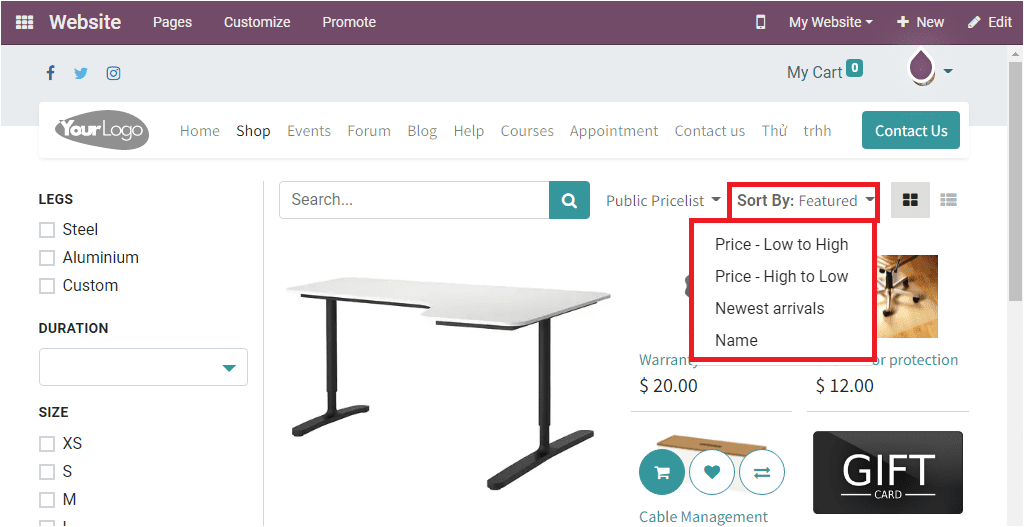 Odoo 15 Website Ecommerce