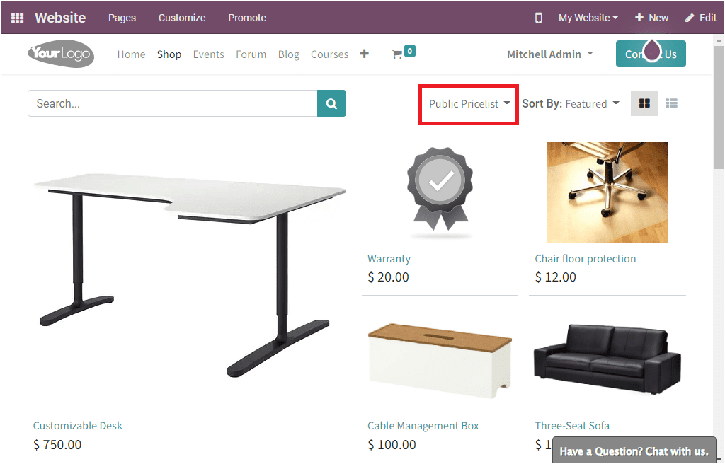 Odoo 15 Website Ecommerce