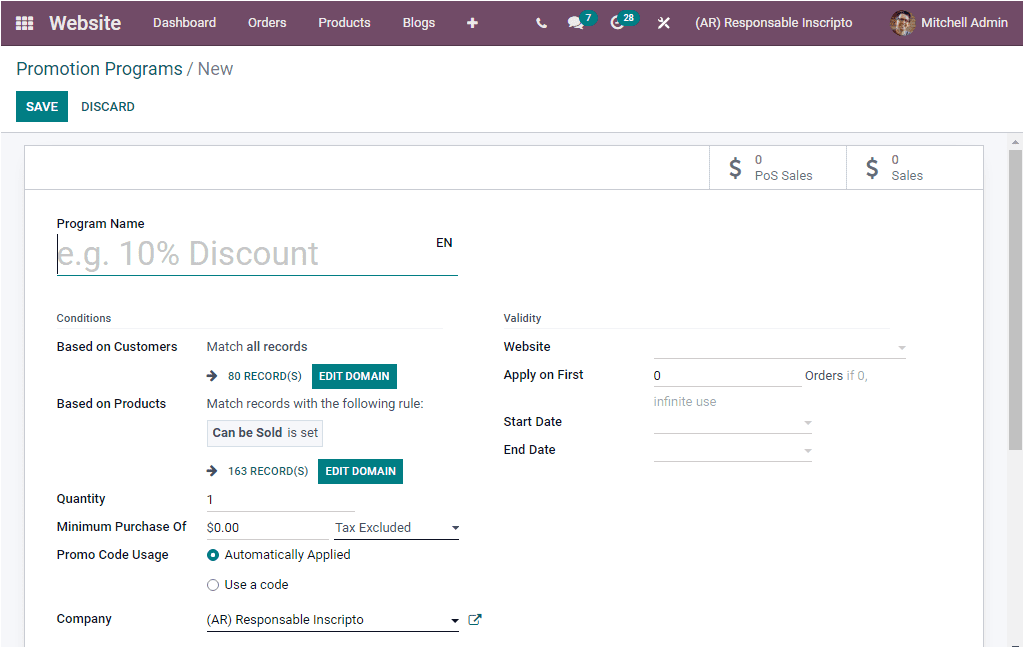 Odoo 15 Website Ecommerce