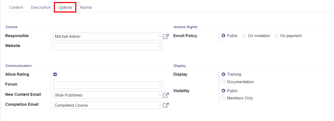 Odoo 15 E-learning