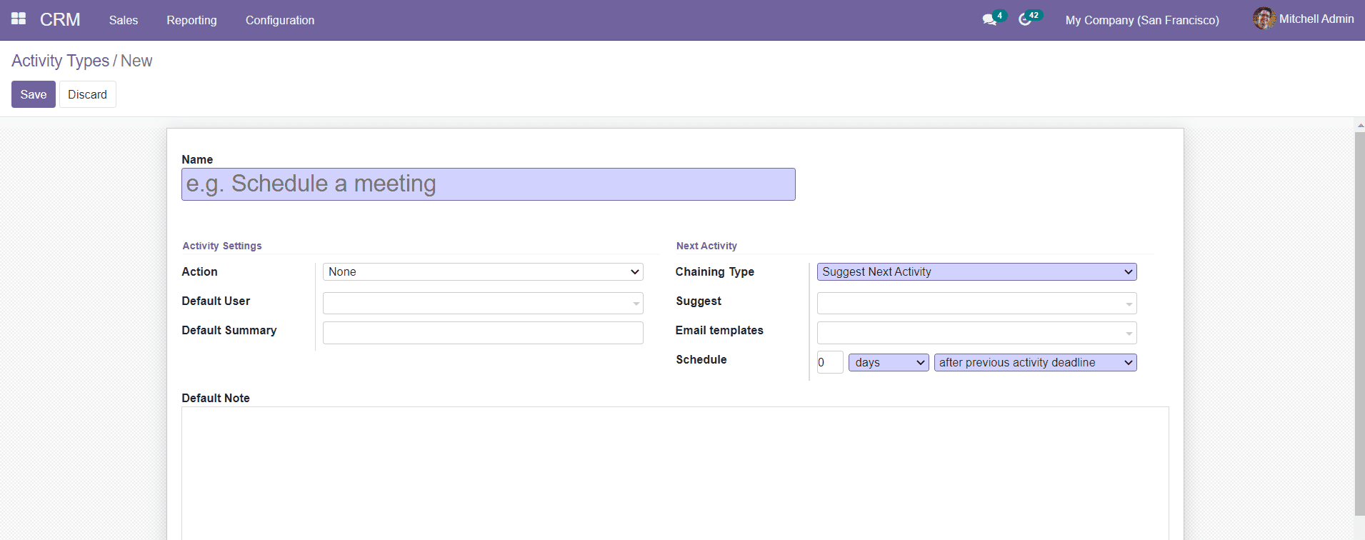 Odoo 14 CRM Module