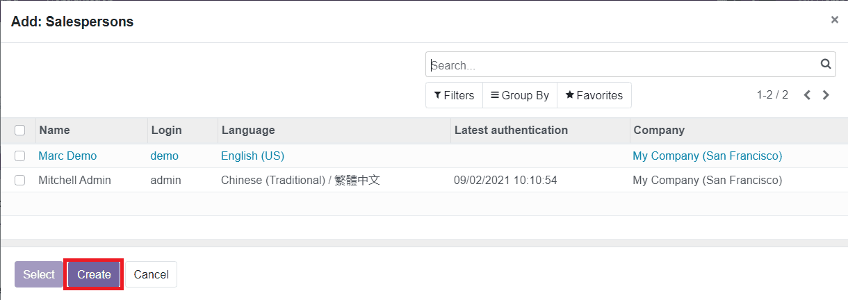 Odoo 14 CRM Module