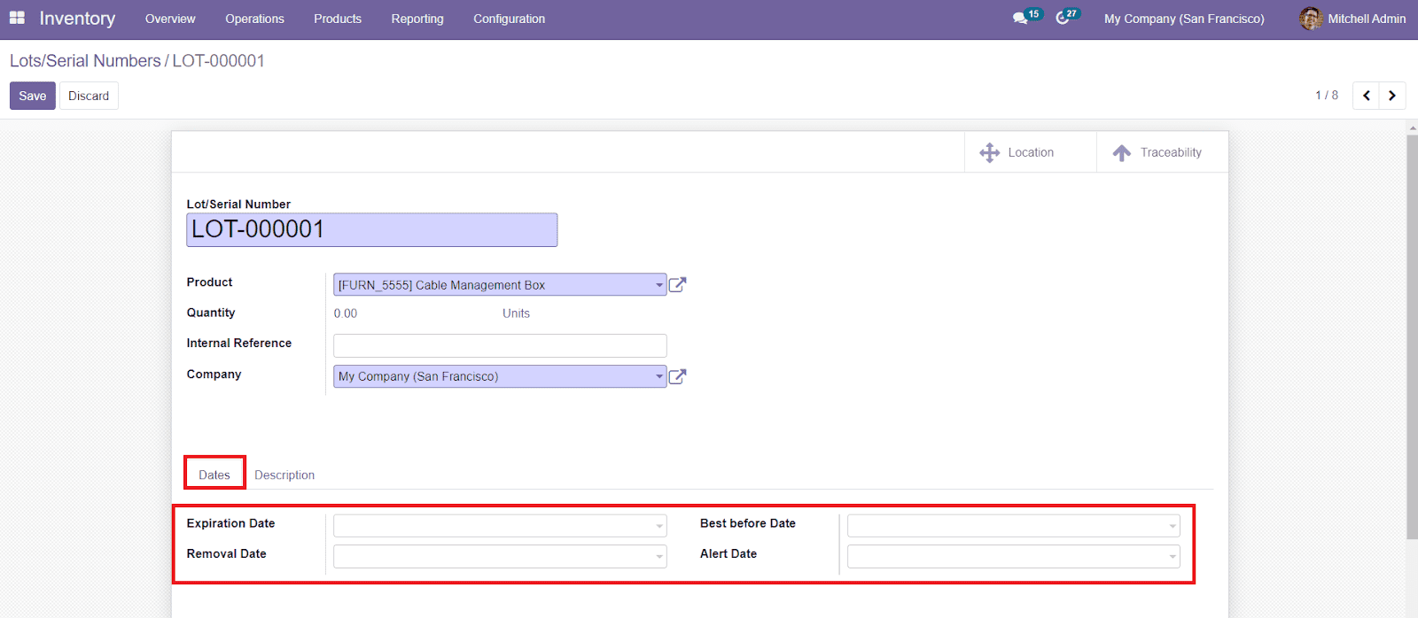 Odoo 15 Inventory