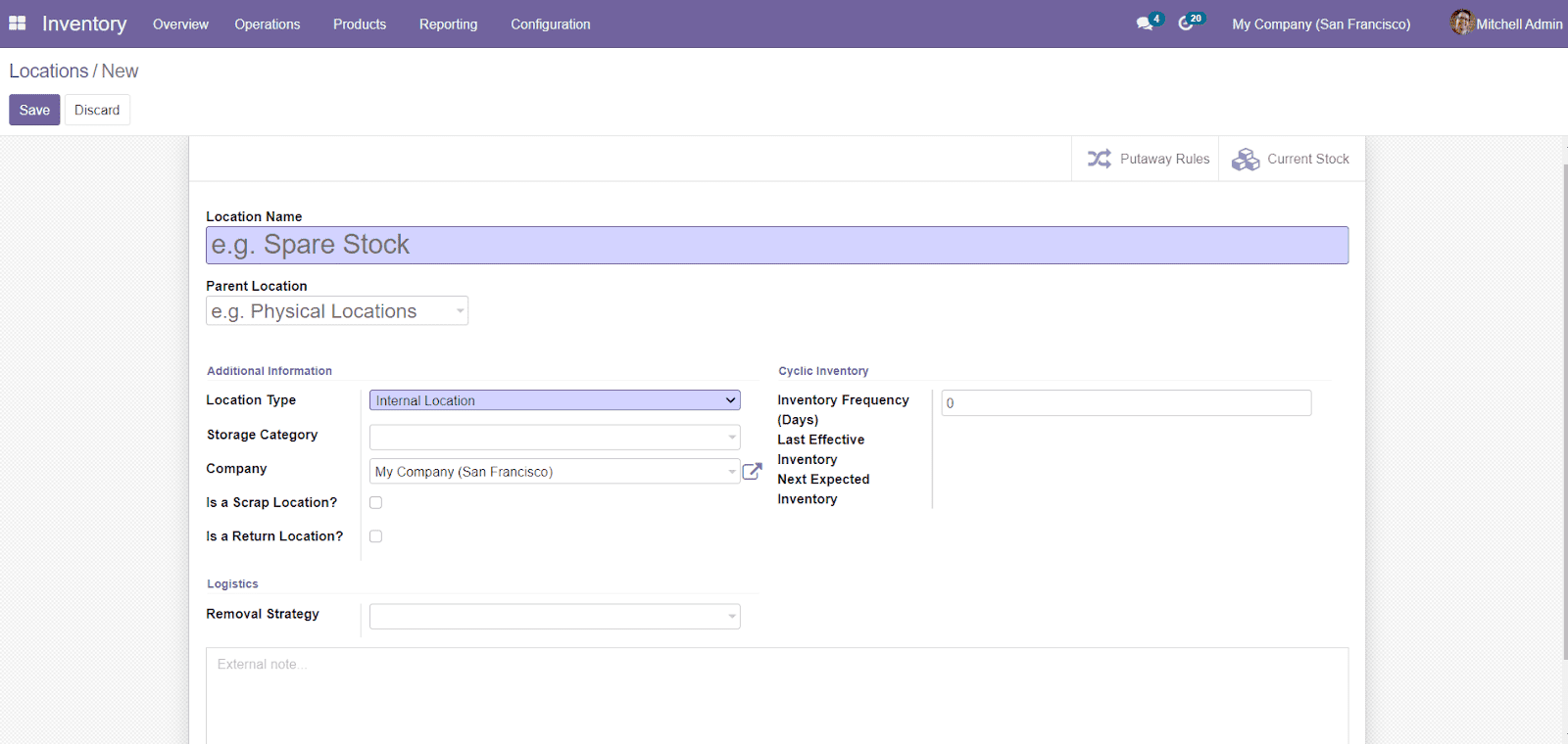 Odoo 15 Inventory