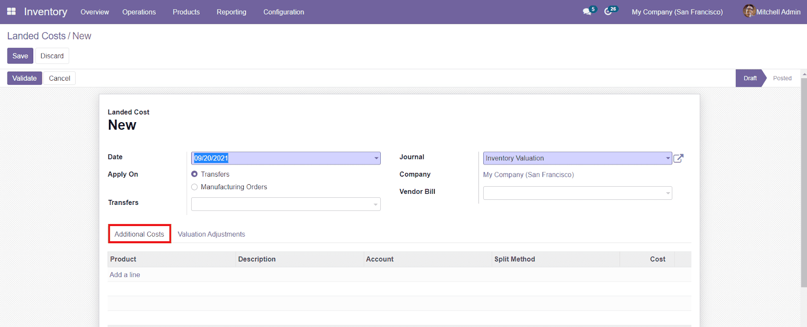 Odoo 15 Inventory