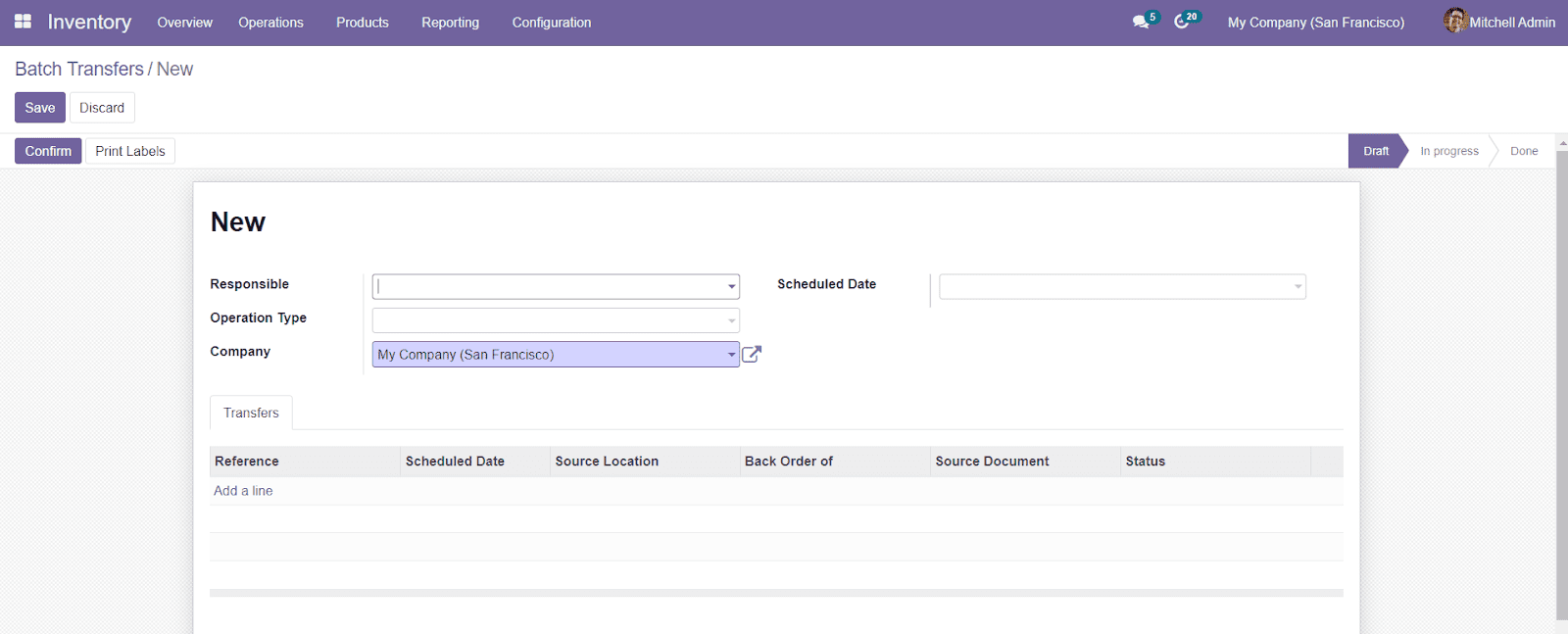 Odoo 15 Inventory