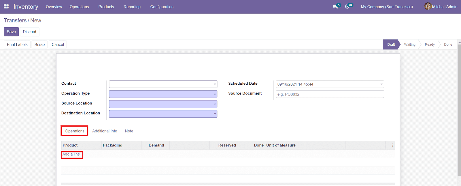 Odoo 15 Inventory