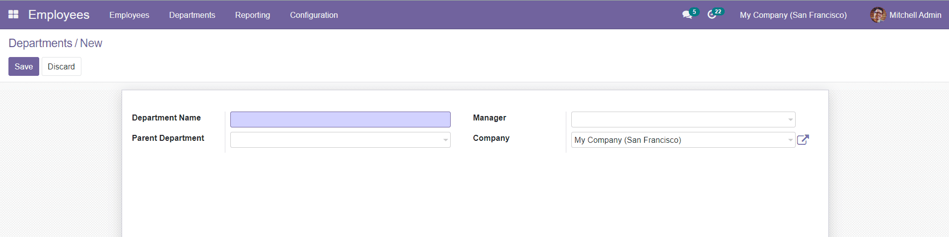 Odoo 15 Employee