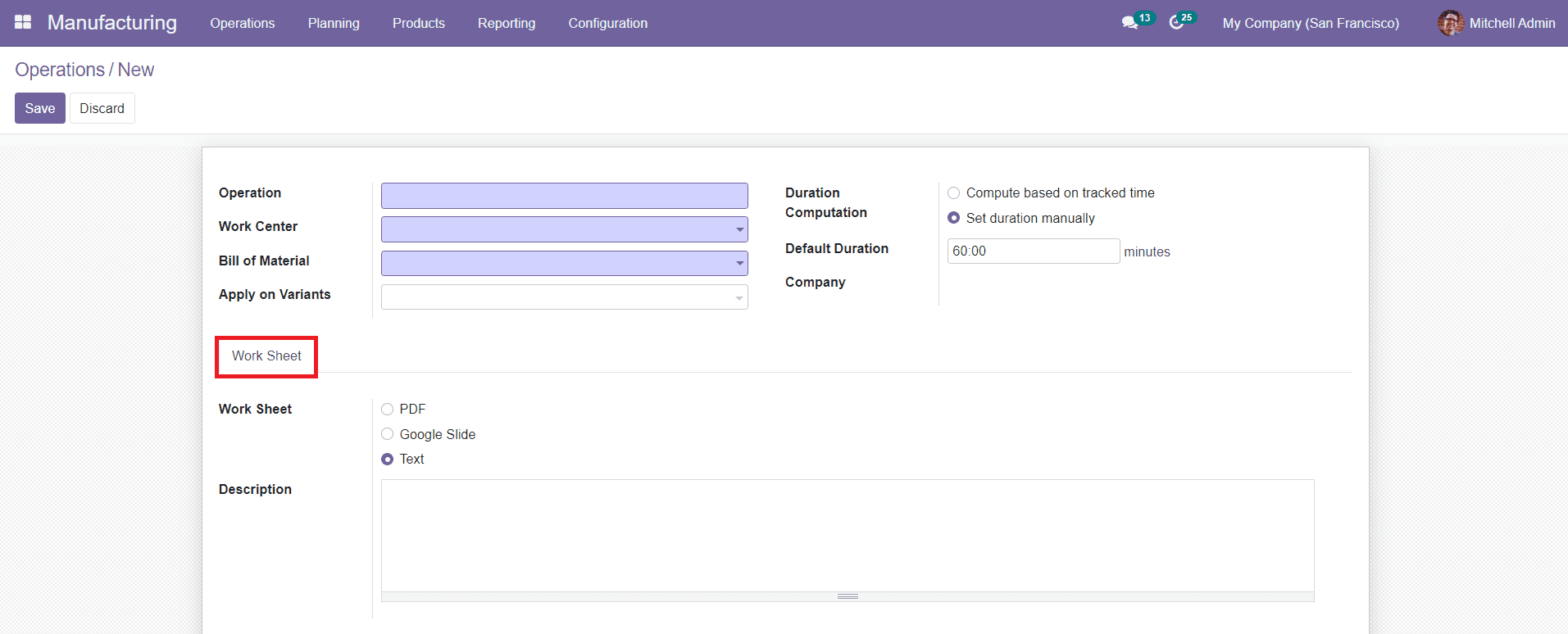 Odoo 15 manufacturing