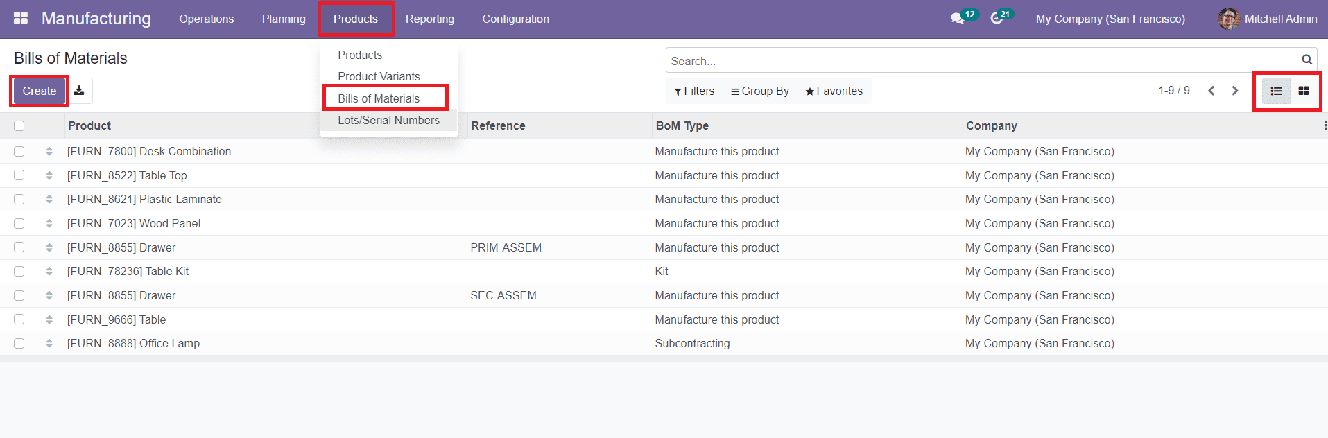 Odoo 15 manufacturing