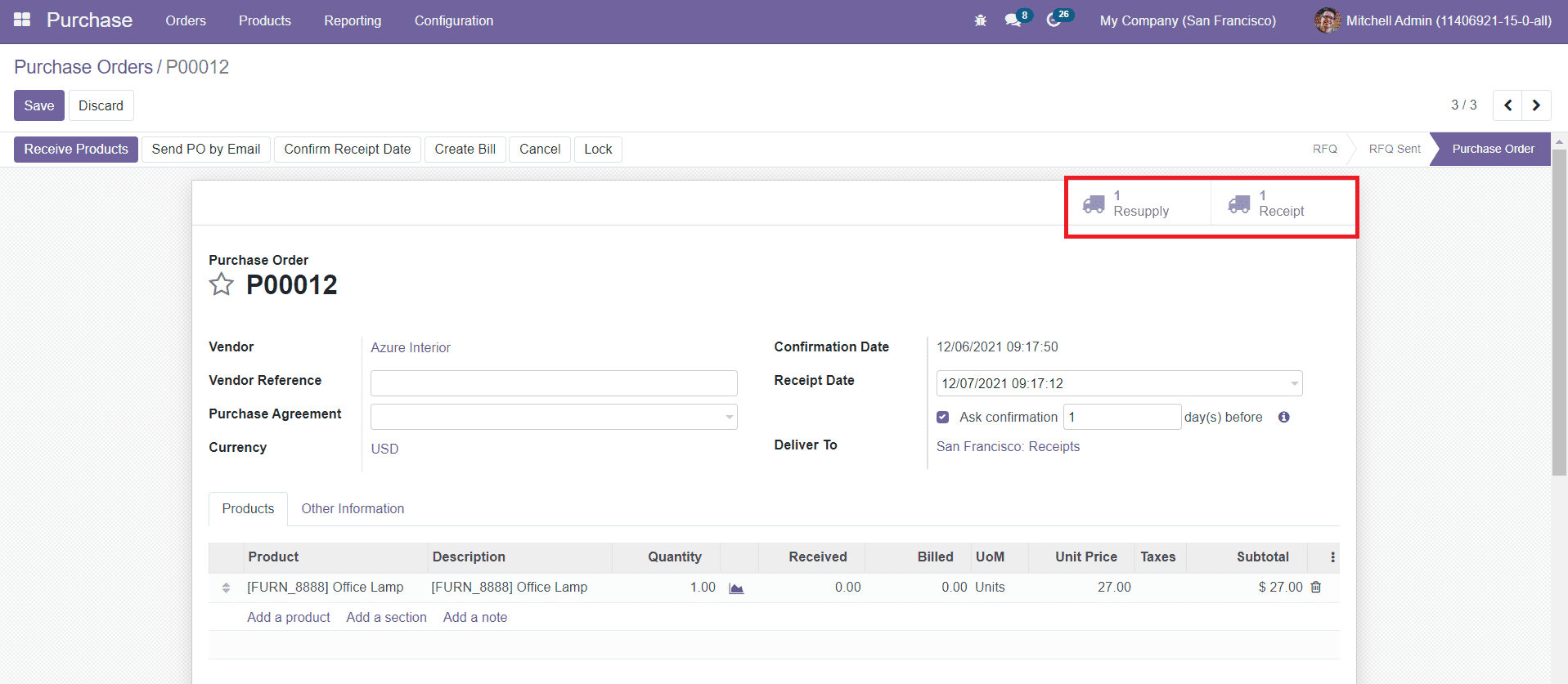 Odoo 15 manufacturing