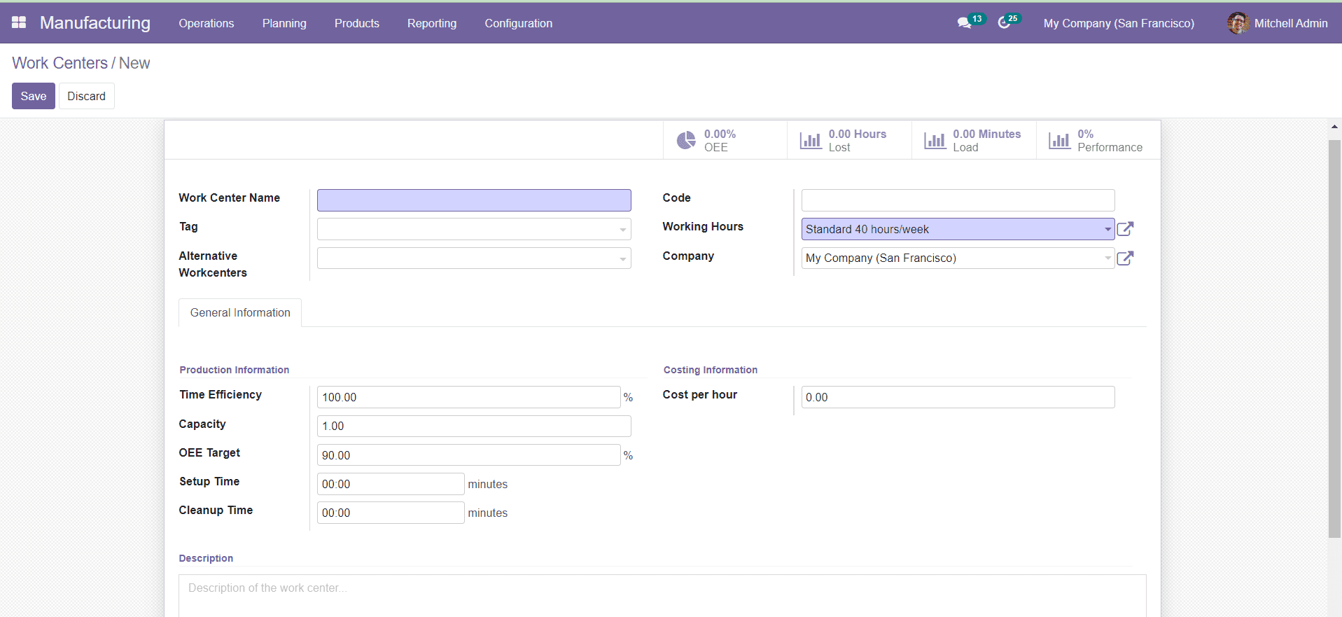 Odoo 15 manufacturing