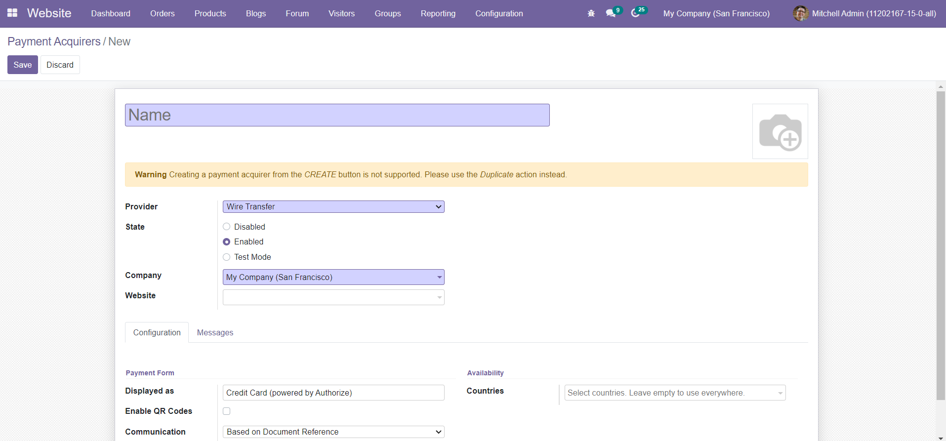 Odoo 15 Sales Module