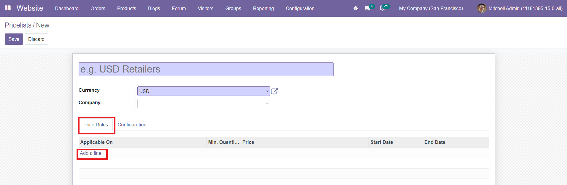 Odoo 15 Sales Module